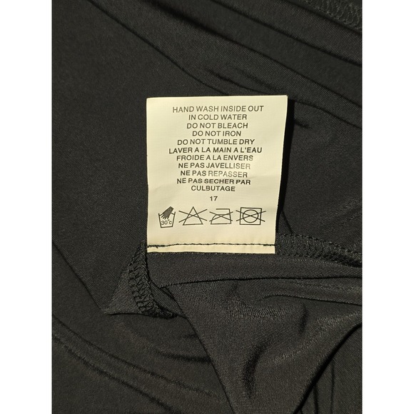 Sympli Tunic Top Womens 8 Black Button Front Stretch Long Sleeve Minimalist - Picture 7 of 9